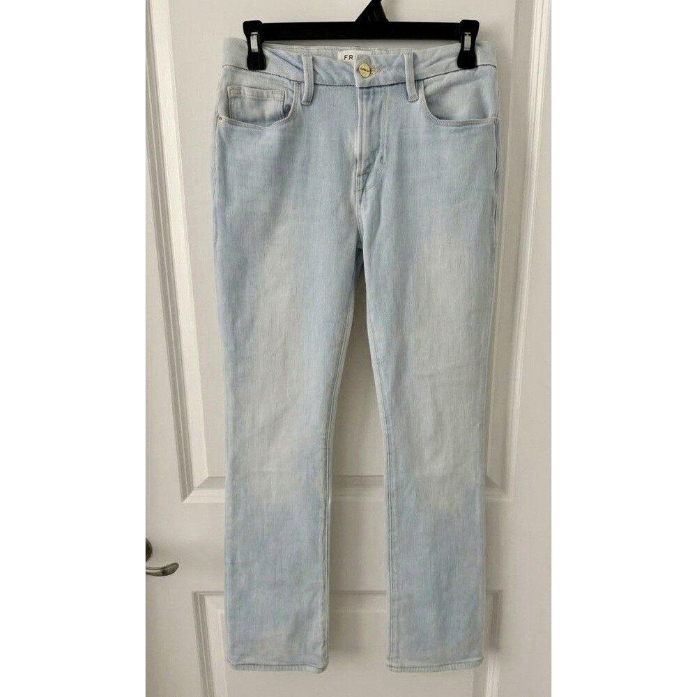 Frame Le Mini Boot Jeans Tag 28 Actual Size 26x28 Light wash